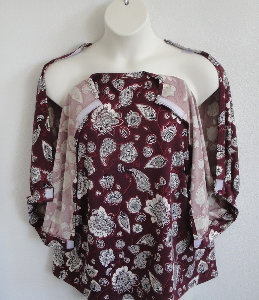 burgundy paisley shirt