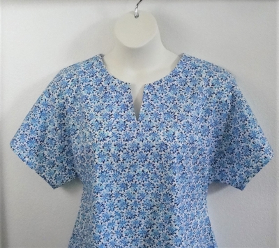 Gracie Shirt - Blue Floral | Woven Fabrics