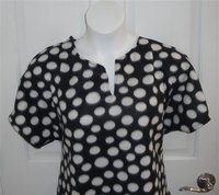 Image Cathy FLEECE Shirt - Black/White Dot (L & XL only)