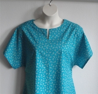 Image Gracie Shirt - Petite Turquoise Floral