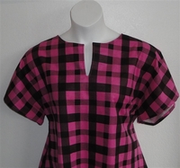 Image Gracie FLANNEL Shirt - Pink/Black Plaid