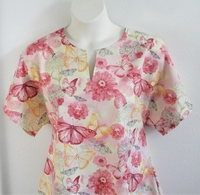 Image Gracie Shirt - Yellow/Peach Butterfly
