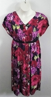 Randi Dress - Purple/Pink Floral Jersey Knit