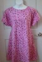 Image Orgetta FLANNEL Nightgown - Pink Butterfly/Heart (S&M only)